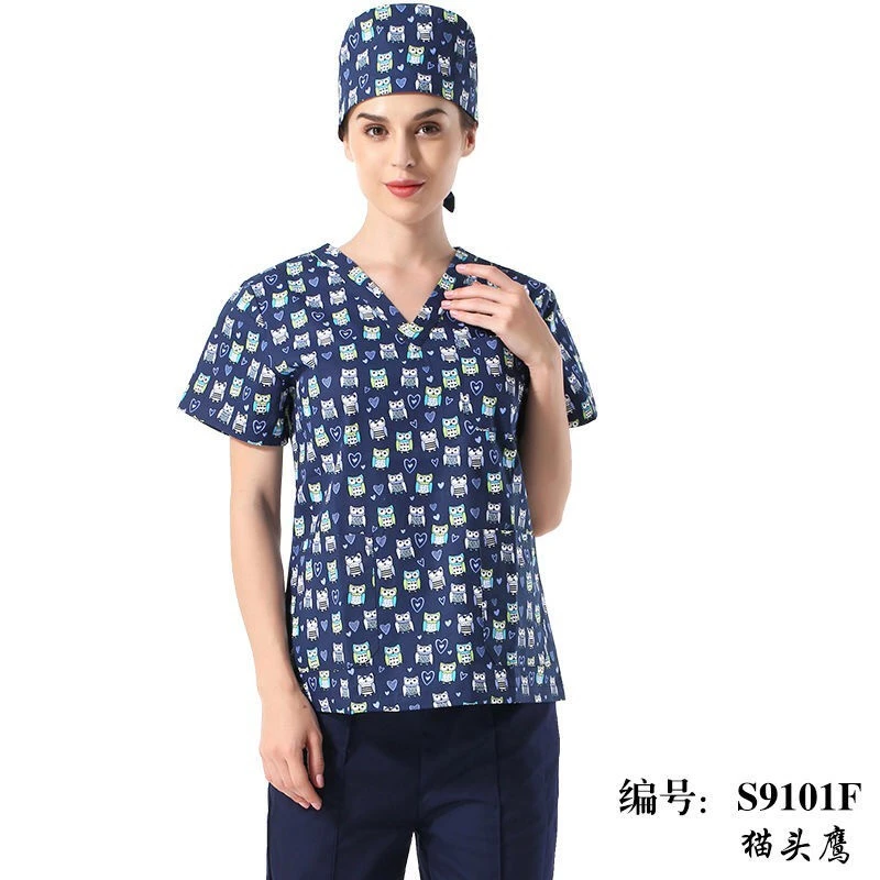 Custom Printing Scrub Suits Doctors Nurses Medical Uniform Beauty Salons Scrub Suits Dental Hospitals Overalls Medical Uniform