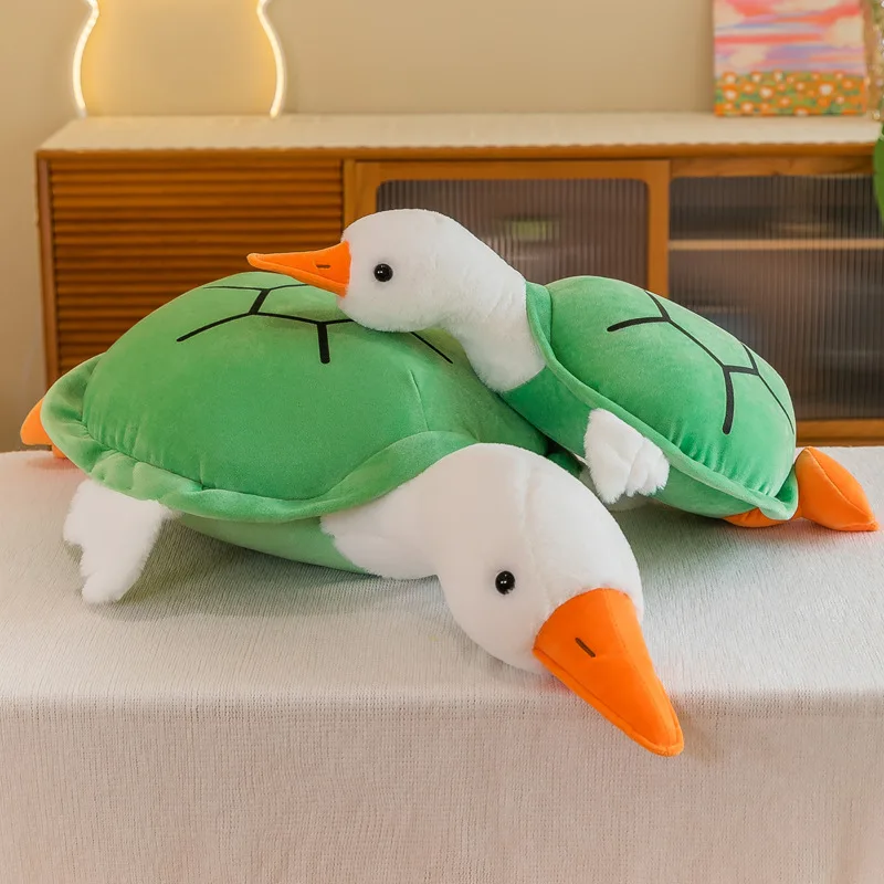New turtle family duck tortoise shell duck plush toy creative cute turtle transformed into duck doll