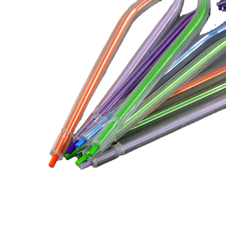 2022 Mix Color Dental Tubes Disposable Air Water Syringe Tip 3-Way Syringe