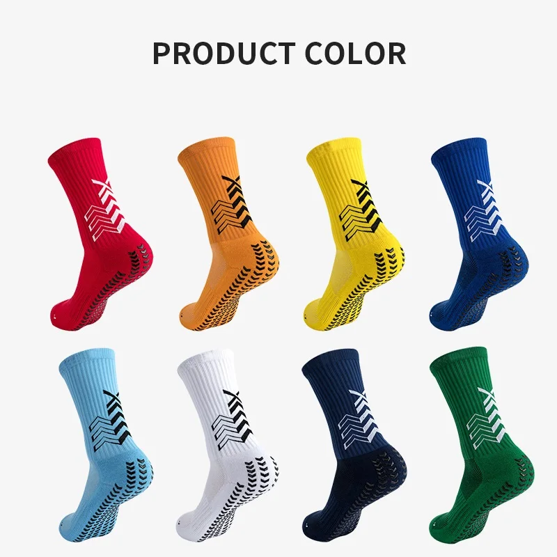 Stock Elite Basketball Socks Anti Slip Thick Towel Sole Men Outdoor Running Football Crew Silicone Grip Sport Socks Custom Logo