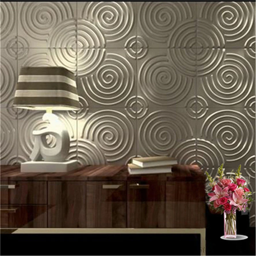Waterproof PVC 3D Wall Panel For Bathroom Wall Covering Panel