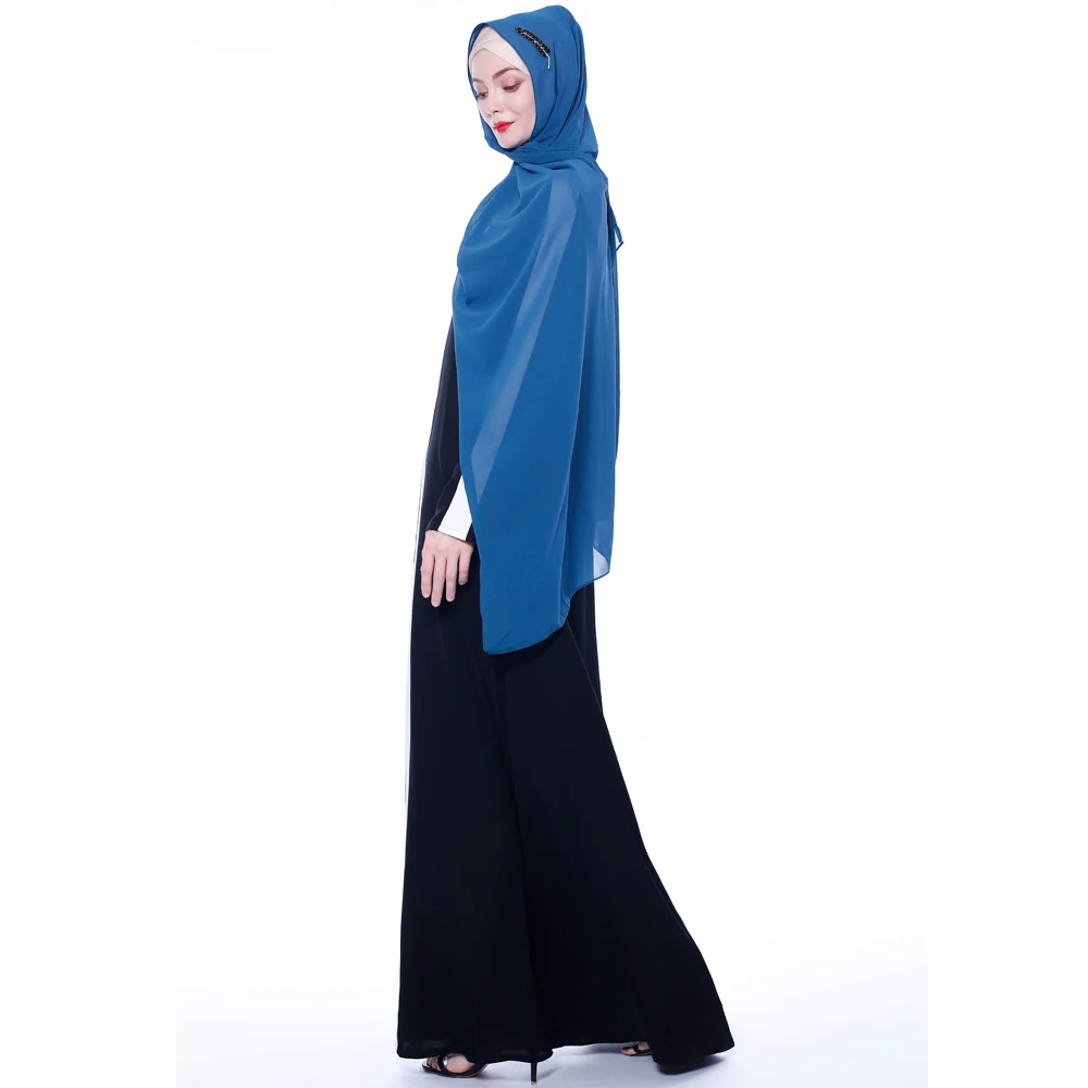 Women Muslim Dress Middle East Arabian Robe Islamic high quality nida  Dress 9752