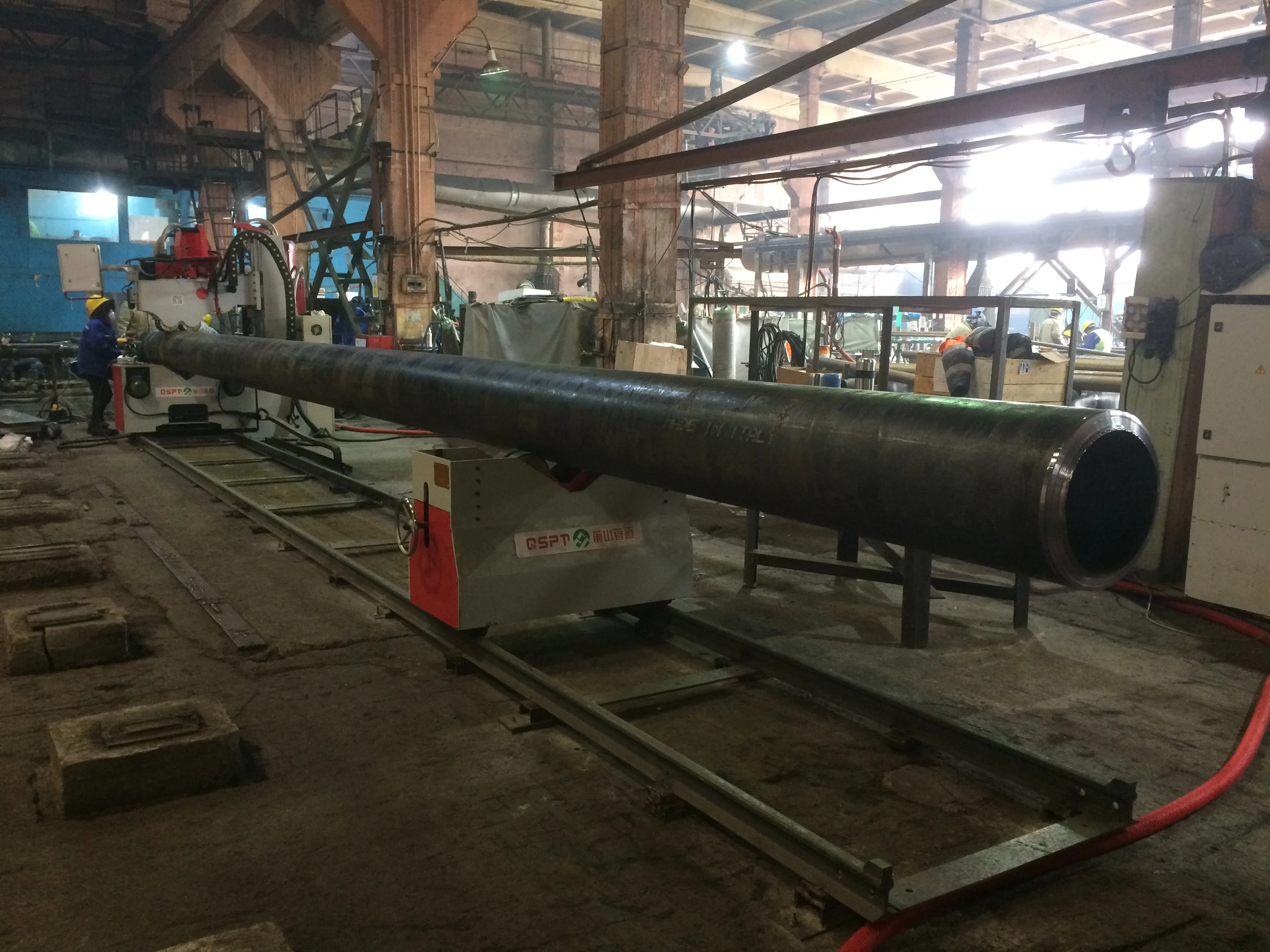 Piping and Flange Fit Up Machine; Piping and Flange Fit up & Tack Welding Machine