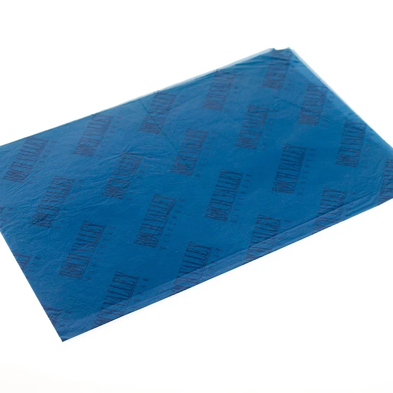 FSC классическая синяя оберточная бумага для упаковки подарков