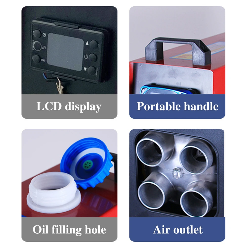 ND01002 Portable Diesel Heater All In One Parking Heater Motorhomes Campervan Caravans Rv Air Heater