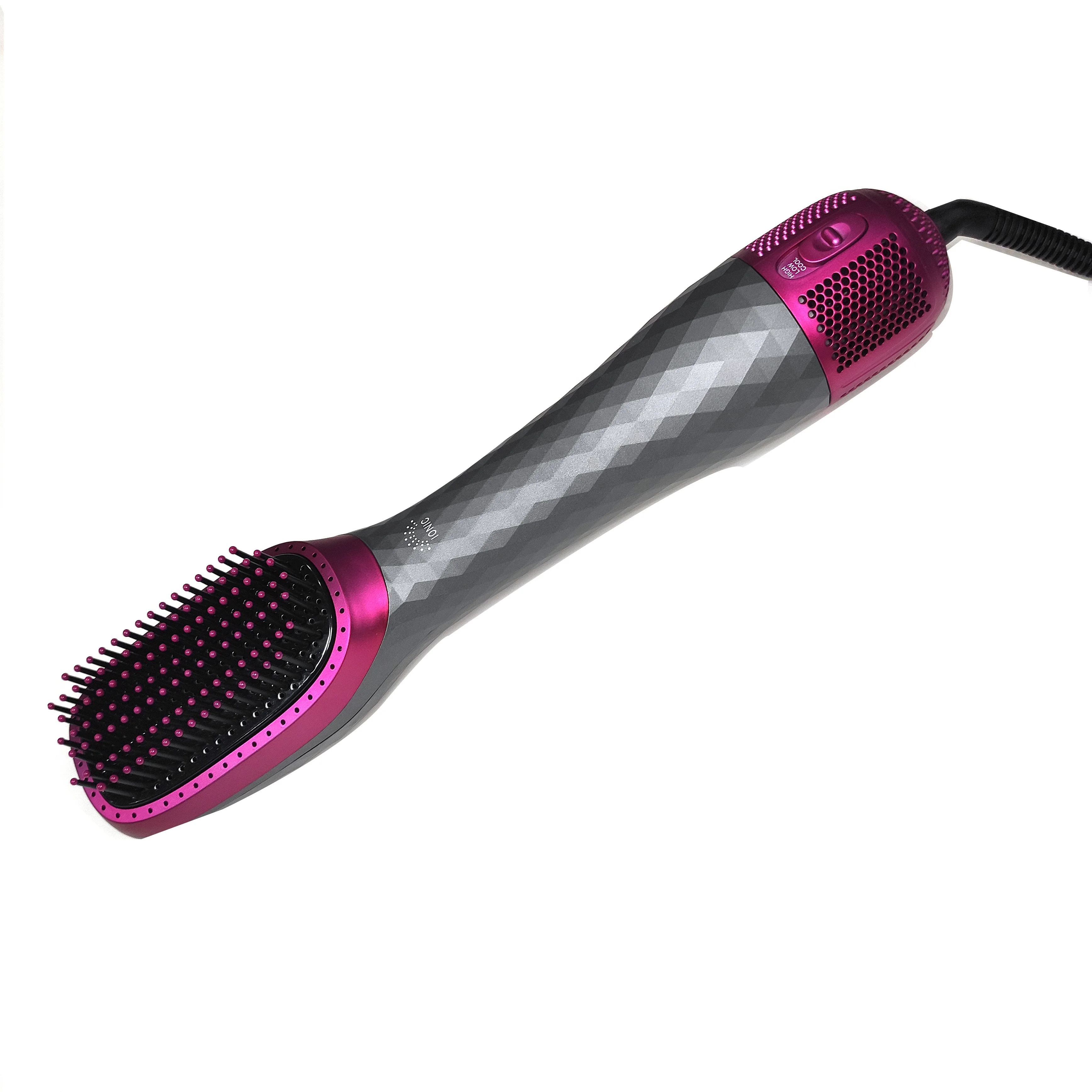 
Wholesale Professional One Step Hair Dryer Hot Air Comb Electric Flat Iron Brush Custom Ceramic Hot Air Brush 
