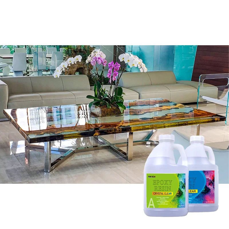 High Quality manufacturer price epoxy resin crystal clear casting resin for wood Deep Pour Epoxy Resin  River Table