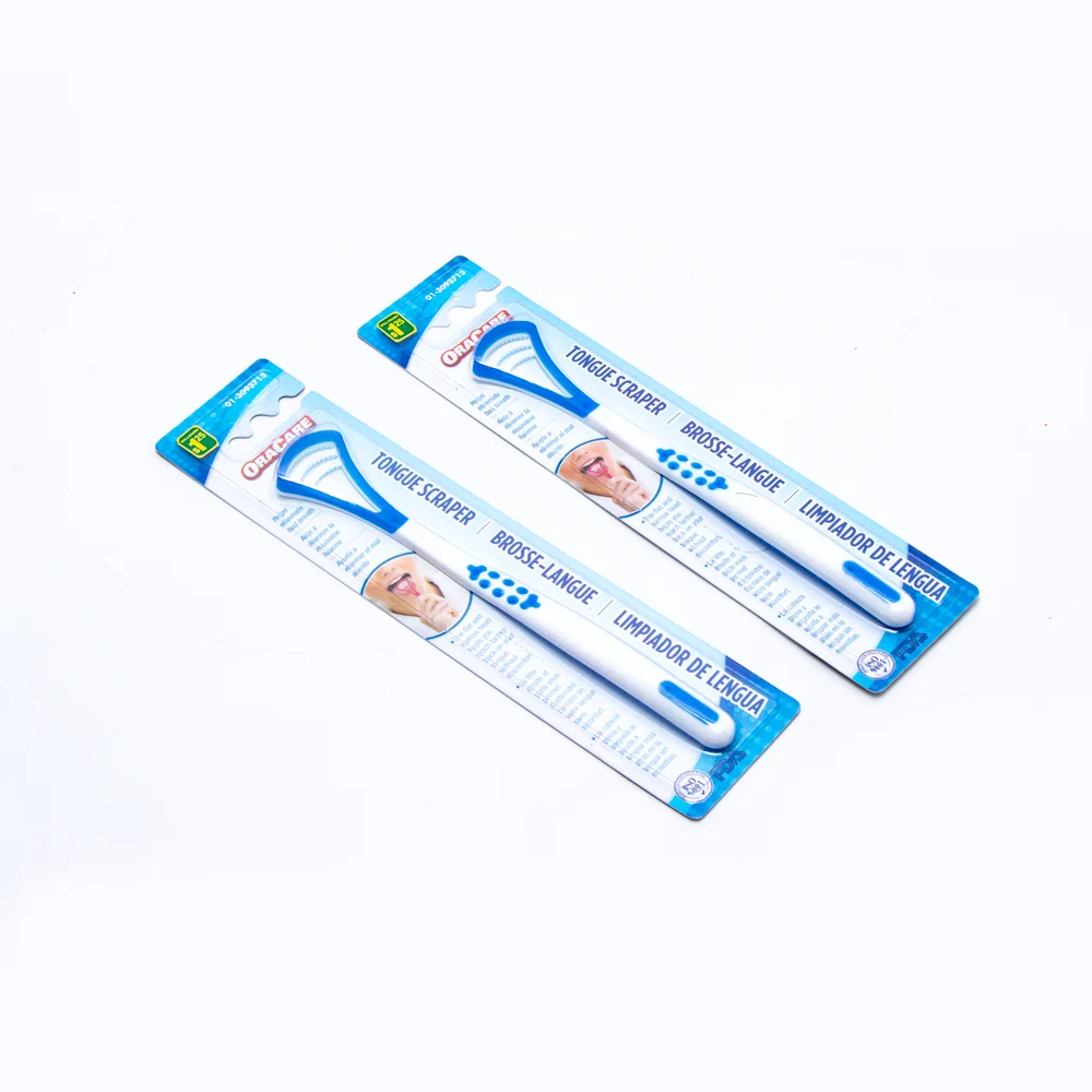 Tongue Scraper Plastic Portable Tongue Coating Cleaning No Harm Taste Buds Tongue Scraper Set