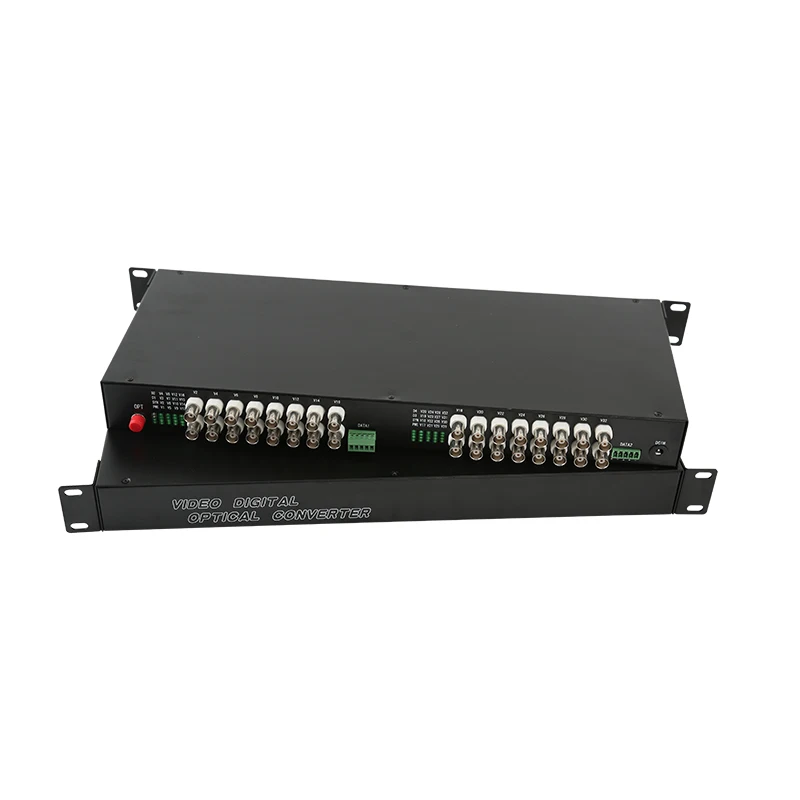 32CH RS485 data AHD CVI TVI to Fiber Optical Media converter 1080P for CCTV 2MP