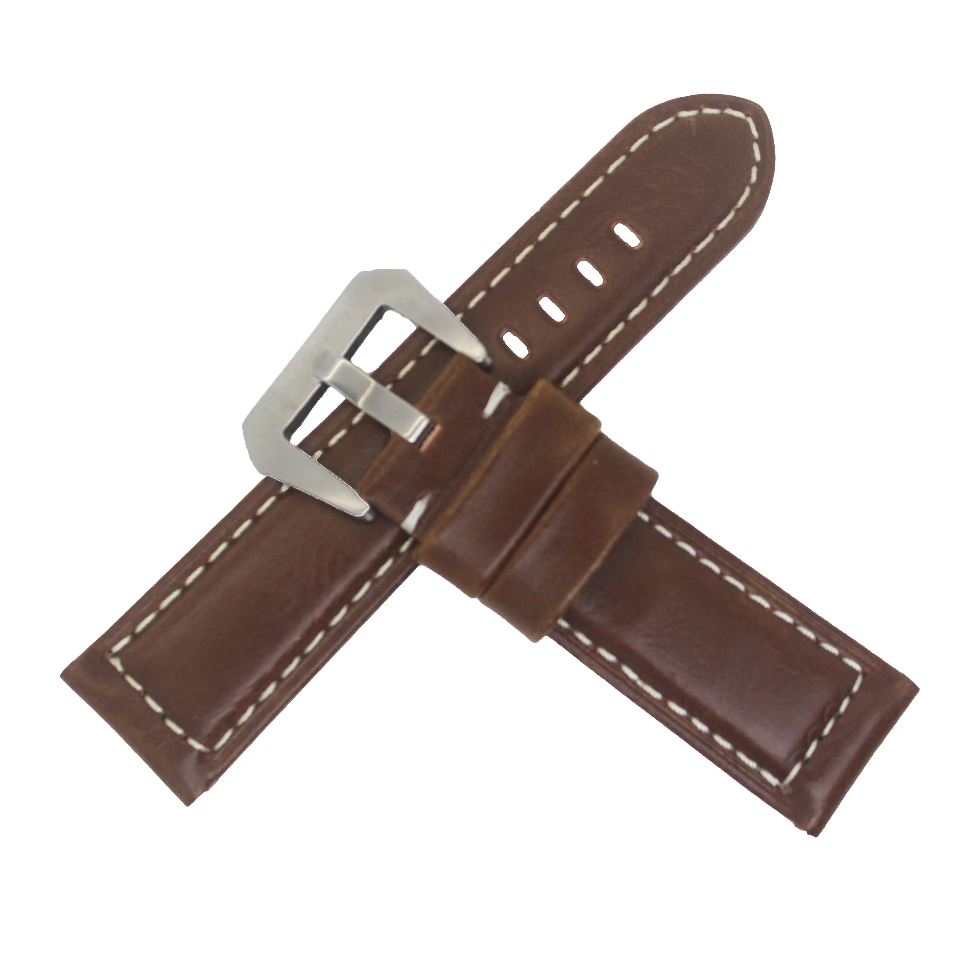 vintage high-quantity oily skin first layer Genuine leather watch straps 28mm watch band