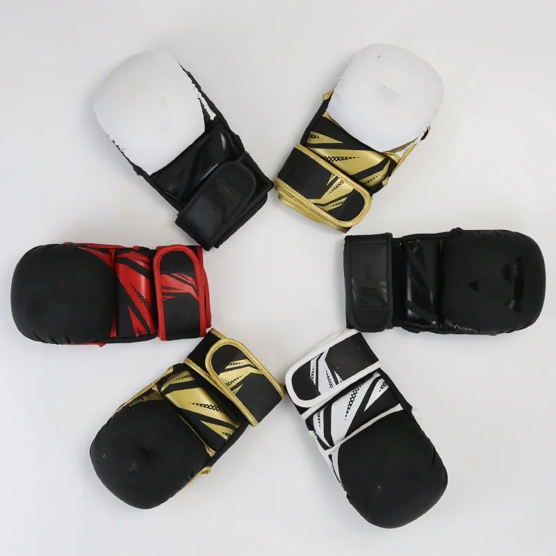 MMA Cheap Top Ten Custom Made Red Black Boxing Gloves for Men White Training Professional Wining Boxing Gloves Set