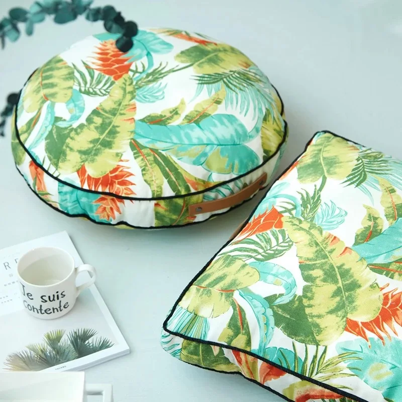 
Amazon Hot Selling Popular floral Design Digital Printed Decorative Pillow Case Outdoor Seat Cushion 