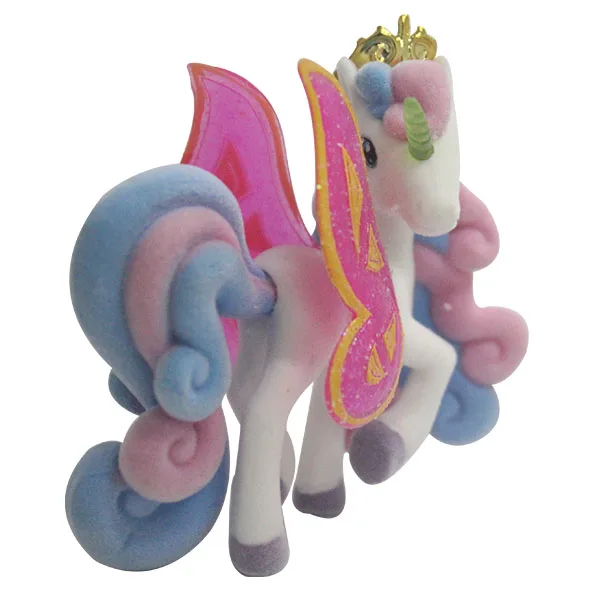 Newest funny Cheap for  kids Selling Colorful  Horses flocking Toys