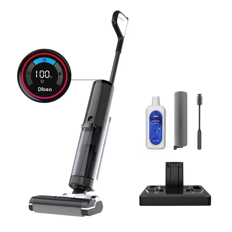 Dibea HC26 Wet Dry Vacuum Cordless Floor Cleaner and Mop One-Step Cleaning for Hard Floors