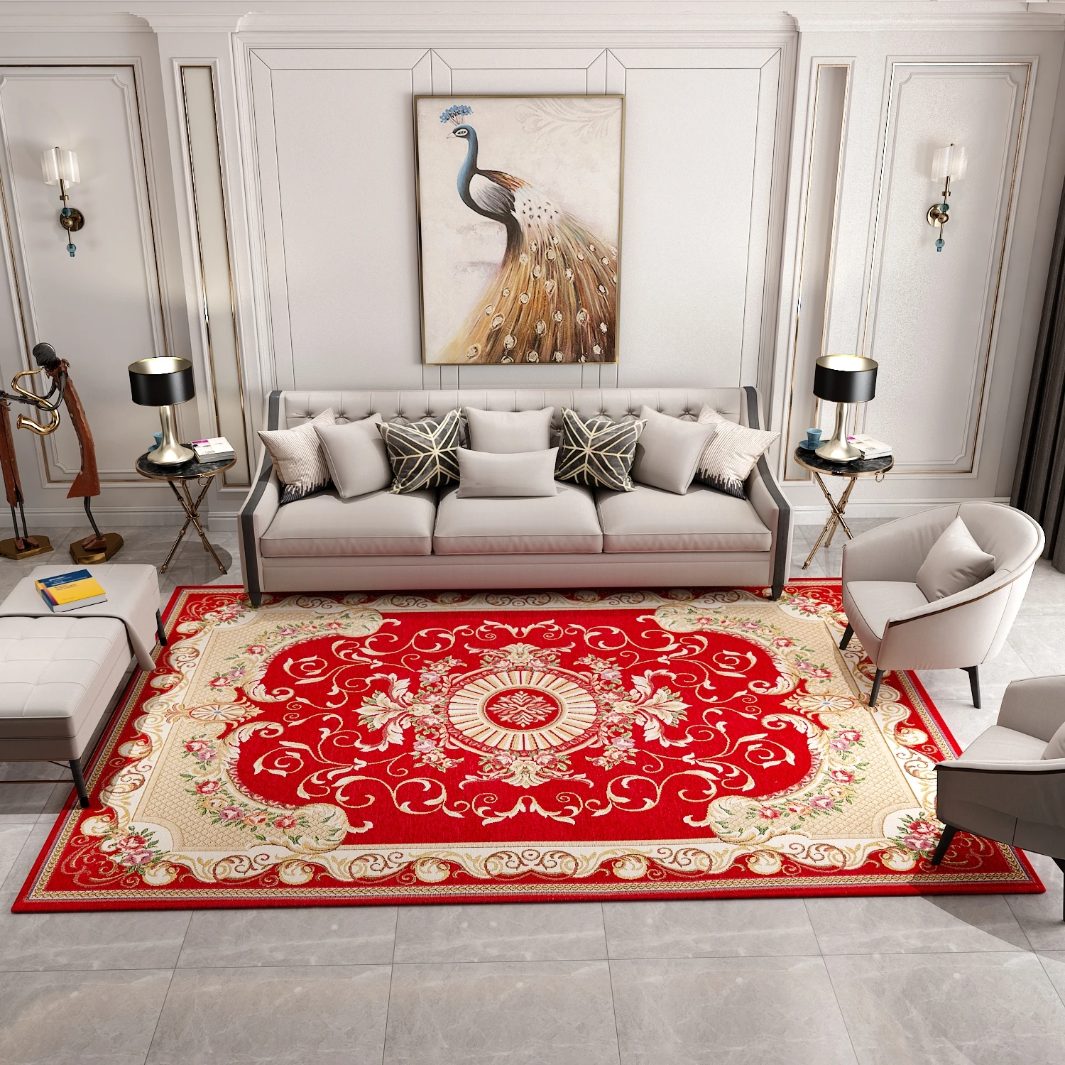 7ColourR Sofa Living Room Rectangle Area Rug fluffy carpets and rugs living room