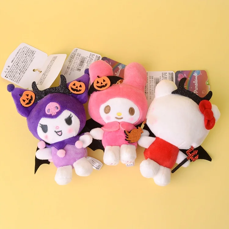 Wholesale Mini  Melody Christmas plush keychain Anime Kuromi Plush Toys Decorations Party plush Pendant