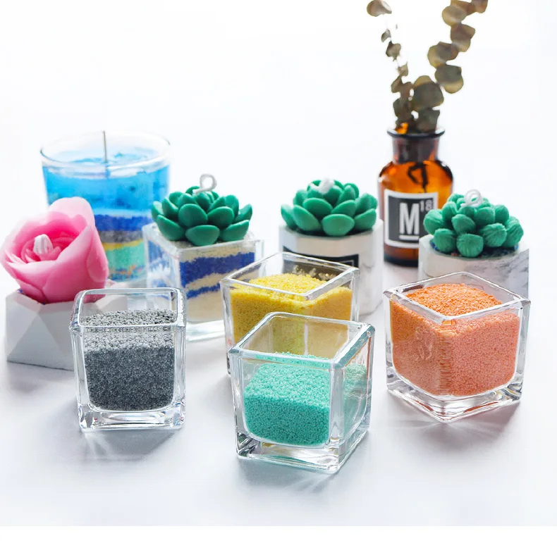 DIY Aromatherapy Candles Colored Pearl Wax Sand Wax Sand Wax Candle Raw Materials Wholesale for Wedding and Christmas Decoration