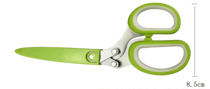  Professional Stainless Steel 5 Blades Kitchen Tailor Scissors Herb With