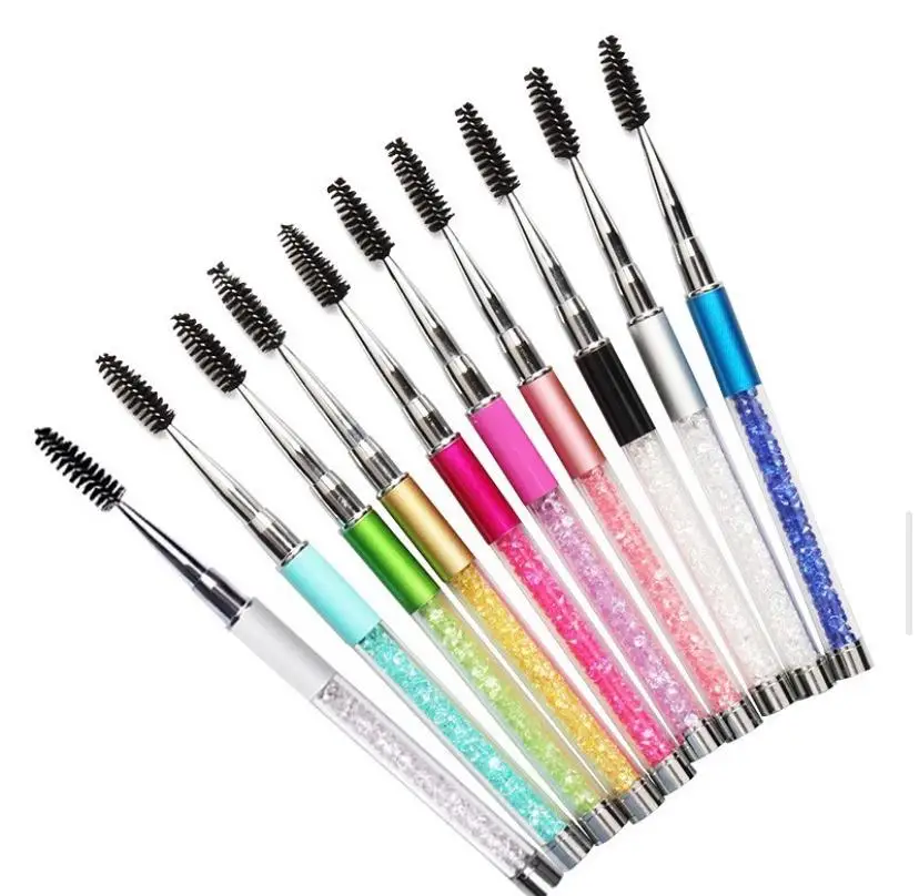 
Оптовая продажа, брендовая одежда 10 видов цветов Популярные Цветные удлинители ресниц тушь для макияжа придает палочка с украшением в виде кристаллов щеточку для ресниц 