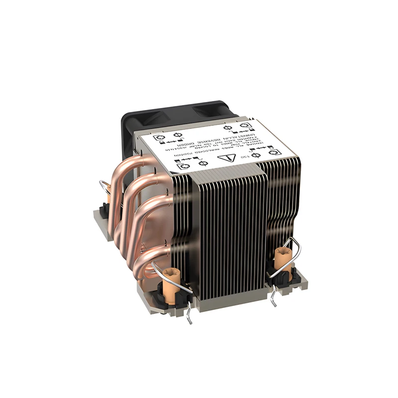 Xinhao 300w Lga4189 Rectangular Air-cooled 2u Zippered Aluminum Fin Copper Base 5 Heat Pipe For Data Center Pc Server Cpu Cooler