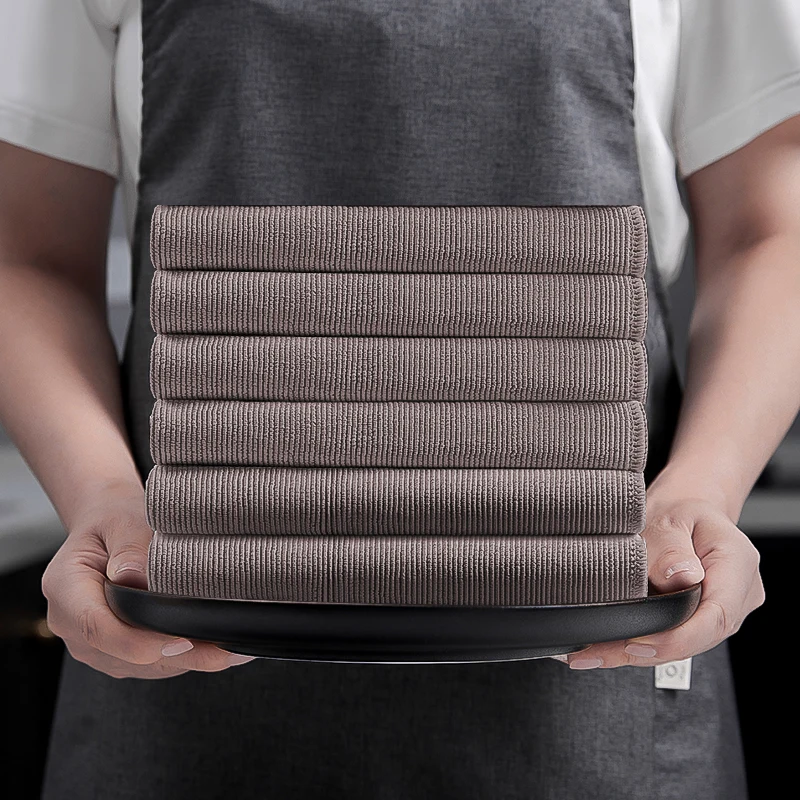 Durable Lint-free High-quality Multipurpose Cleaning Rags 40*40CM (Value Pack of 10) Reusable Mop Towels