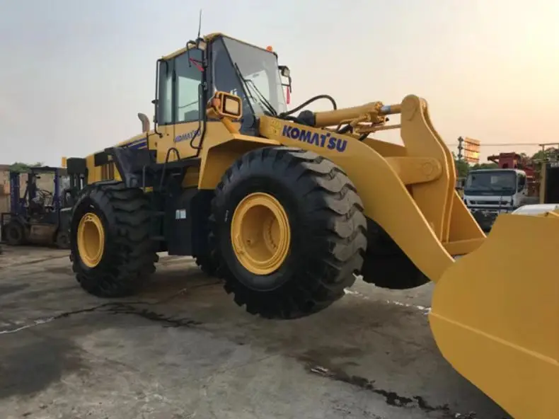 Использованный погрузчик Komatsu WA470 строительное оборудование по низкой цене Подержанные колесные погрузчики в великолепном состоянии для продажи