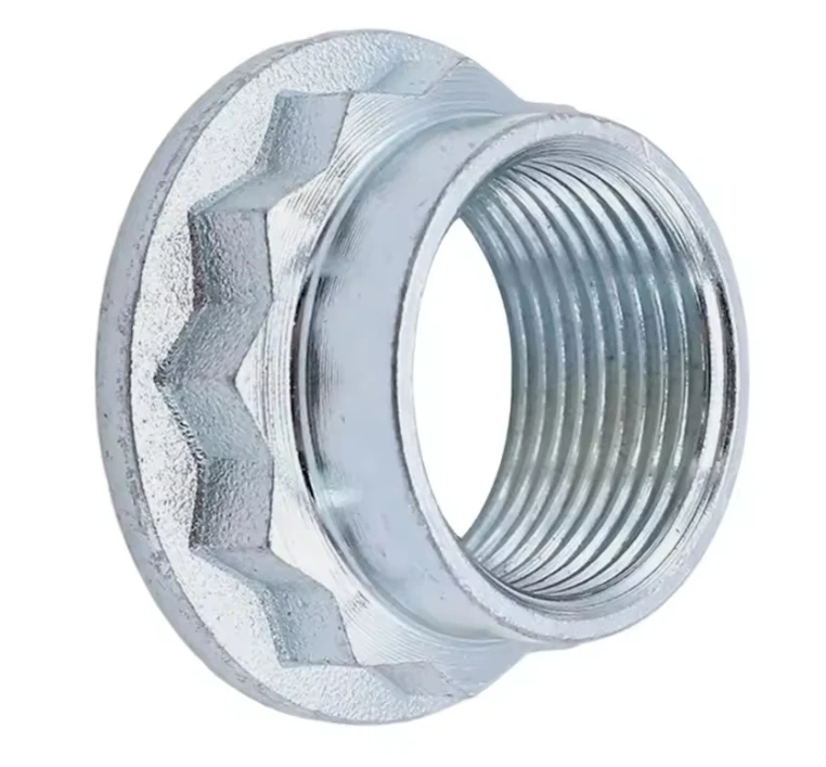 Factory wholesale Gr5 Titanium 12 Point Flanged Head Metal lock nut m8