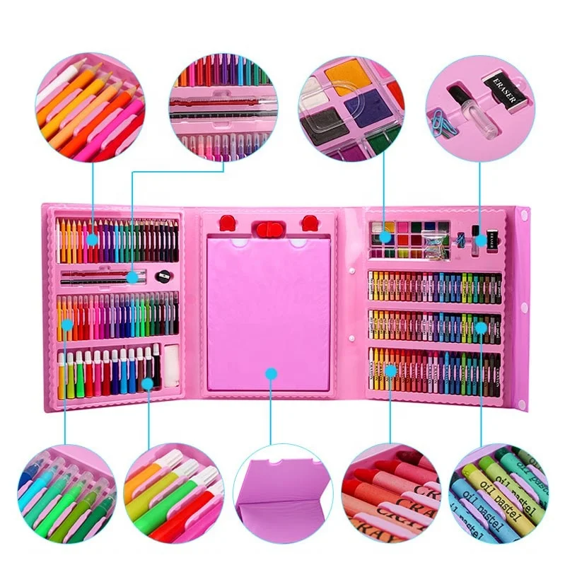 Joybox Art Supplies Professional Kit Watercolor Pen Stationery Arts And Crafts Set Kids Colors Draw Art Set Pen For Children