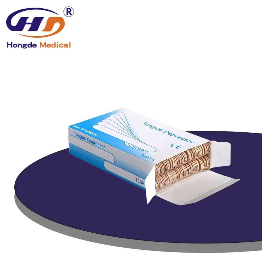 Medical Disposable Sterile Bamboo Wooden Wood Tongue Depressor Flavor Flavorred