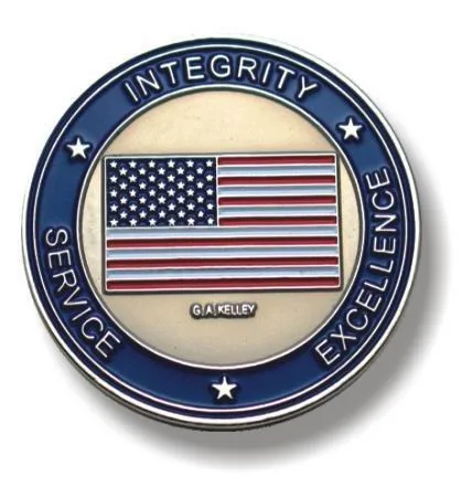 High Quality Custom Die Struck Brass Custom Soft Enamel Challenge Coin