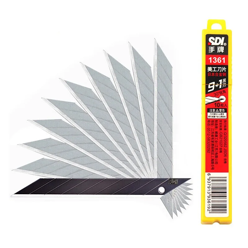 SDI alloy steel 30 degree knife Angle auto film small 9mm blade replaceable blade knife 1361