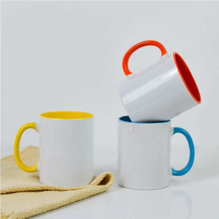 Heat Transfer Printing Cup DIY Mark Coated Ceramic Blank Advertising Print Photo LOGO Mug