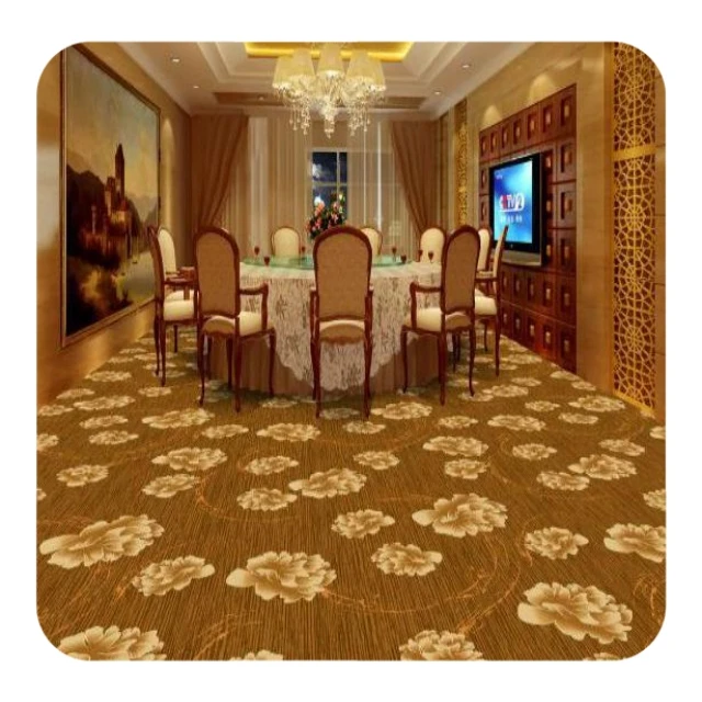 New Axminster Wool Carpet Design Luxury Hotel Banquet Hall Carpet Rolls in Guangzhou Machine Made
