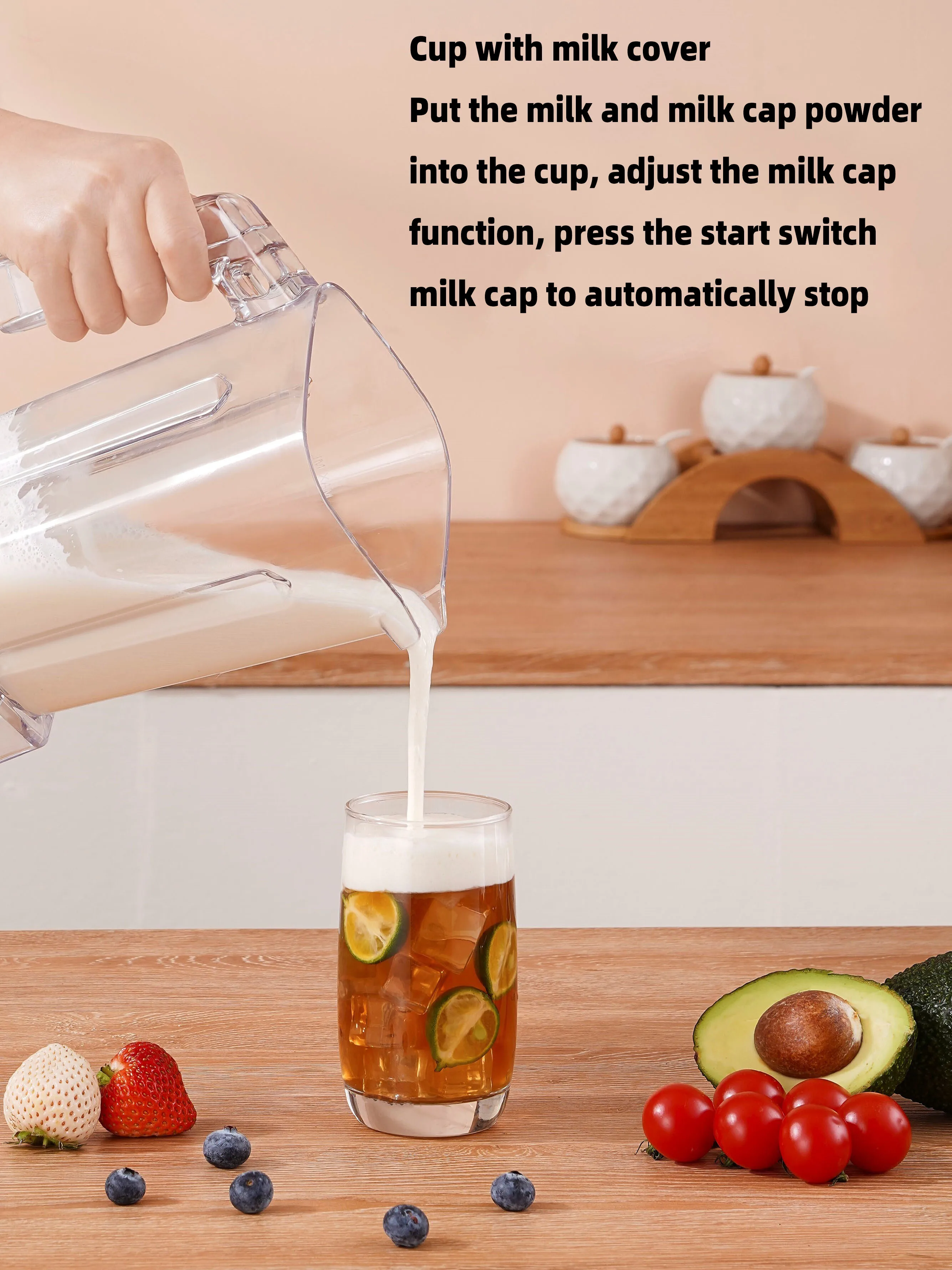 Restaurant Kitchen Multifunctional Electric Ice Fruit Fresh Juicer Smoothie Food Processor Heavy Duty Commercial Blender Machine