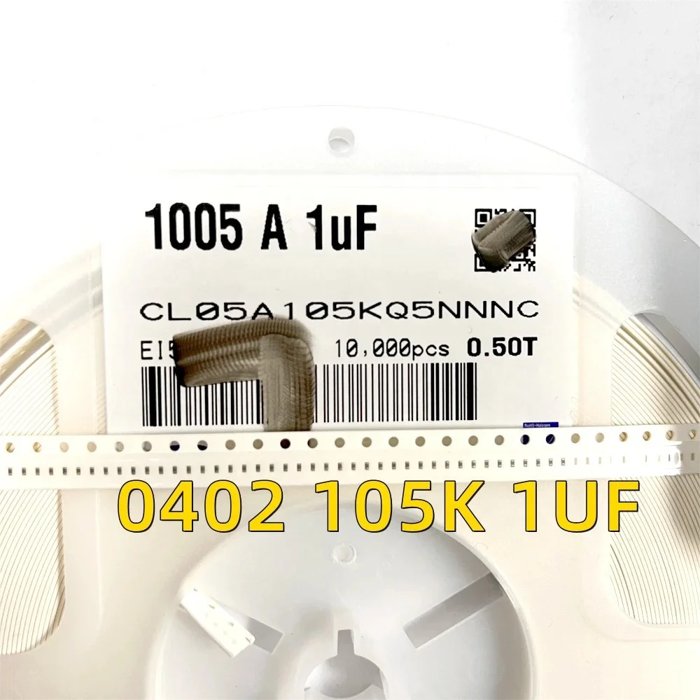 Chip Capacitor 1UF 6.3V 105K Ceramic Capacitor X5R 0402 (1005 Metric) (MLCC)