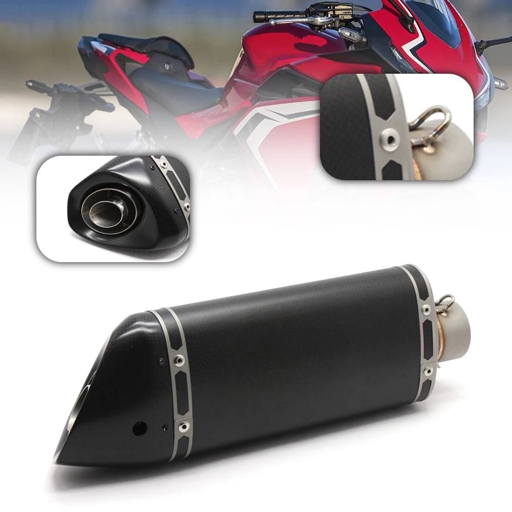 51mm Motorcycle Exhaust Muffler Pipe With Movable DB Kill For Dirt Bike Street Bike