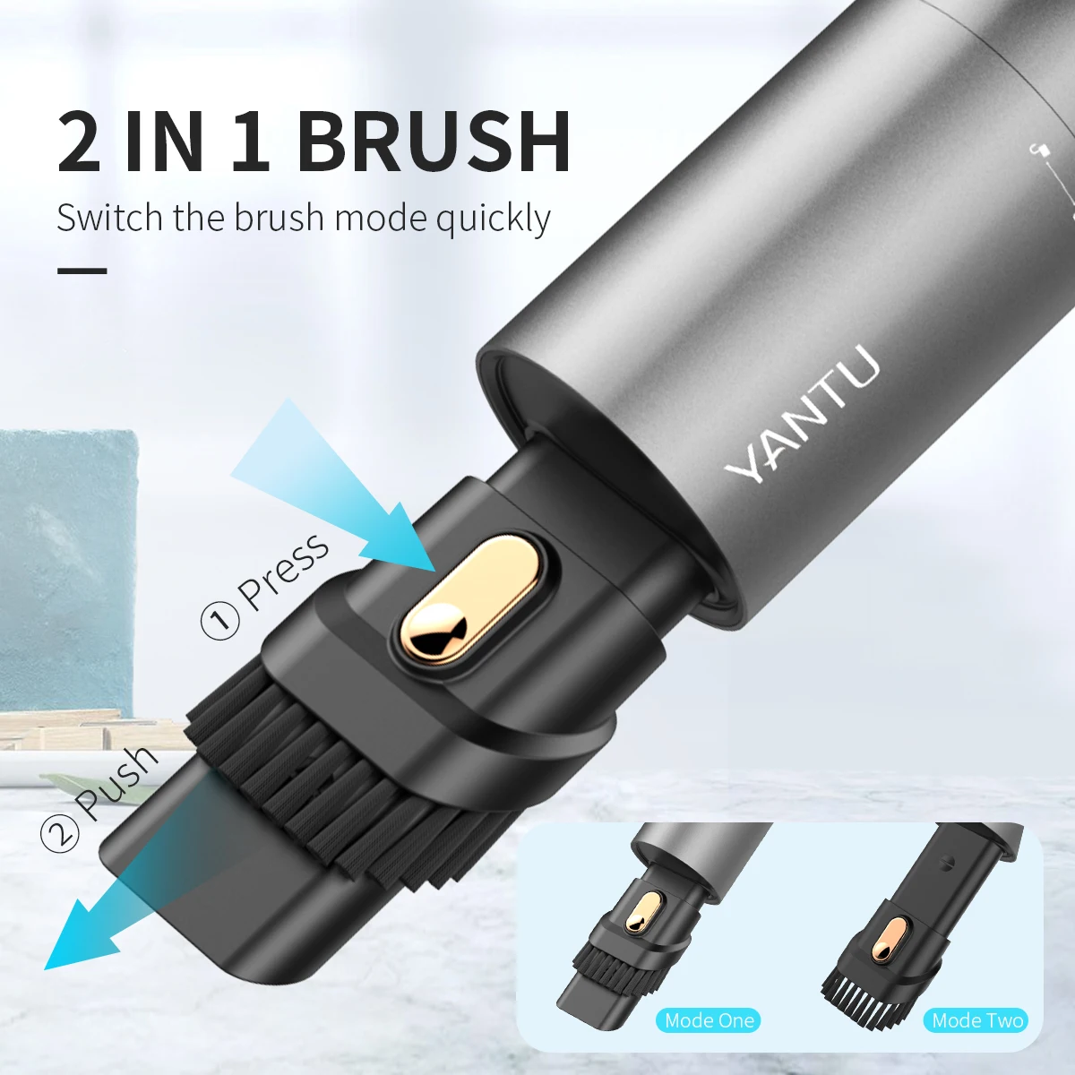 Мини-пылесос для автомобиля YANTU V02B, 13000 па, 120 Вт