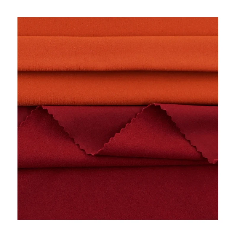 Micro Soft Tricot Nylon Fleece Warp Knitting Brushed Fabric For Sport Jacket