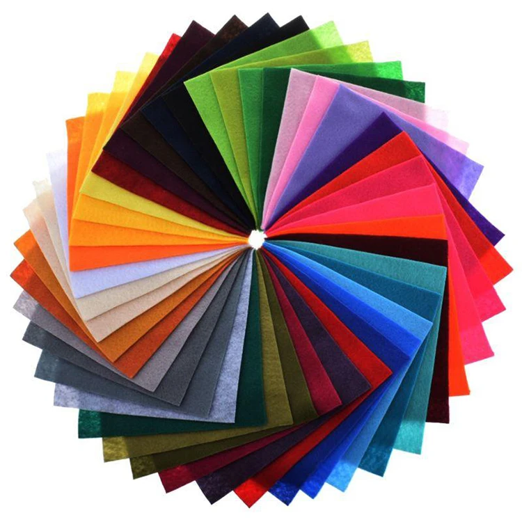 Eco-friendly custom thickness wholesale industrial 100% polyester felt fabric