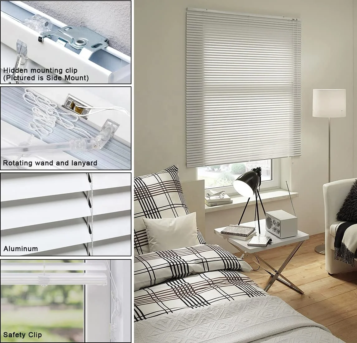 2022 Hot Selling Aluminium Venetian Blinds Glare Protection Vertical Wall Ceiling Mounting Aluminium Shutters