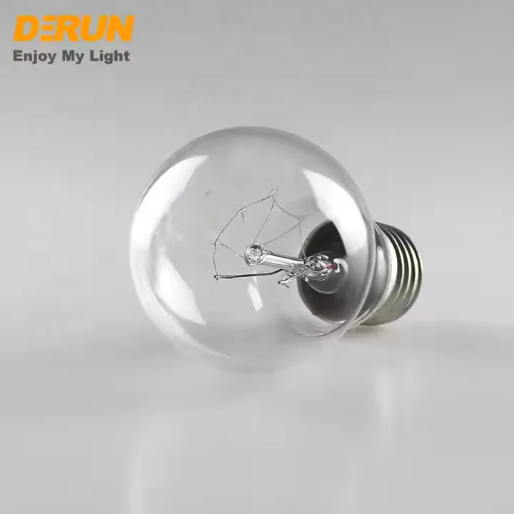Factory A19 A60 Clear Light 40W/60W/75W/100W E27 B22 Base 2700K Tungsten Lamp Filament Bulb A19 Incandescent Light Bulb