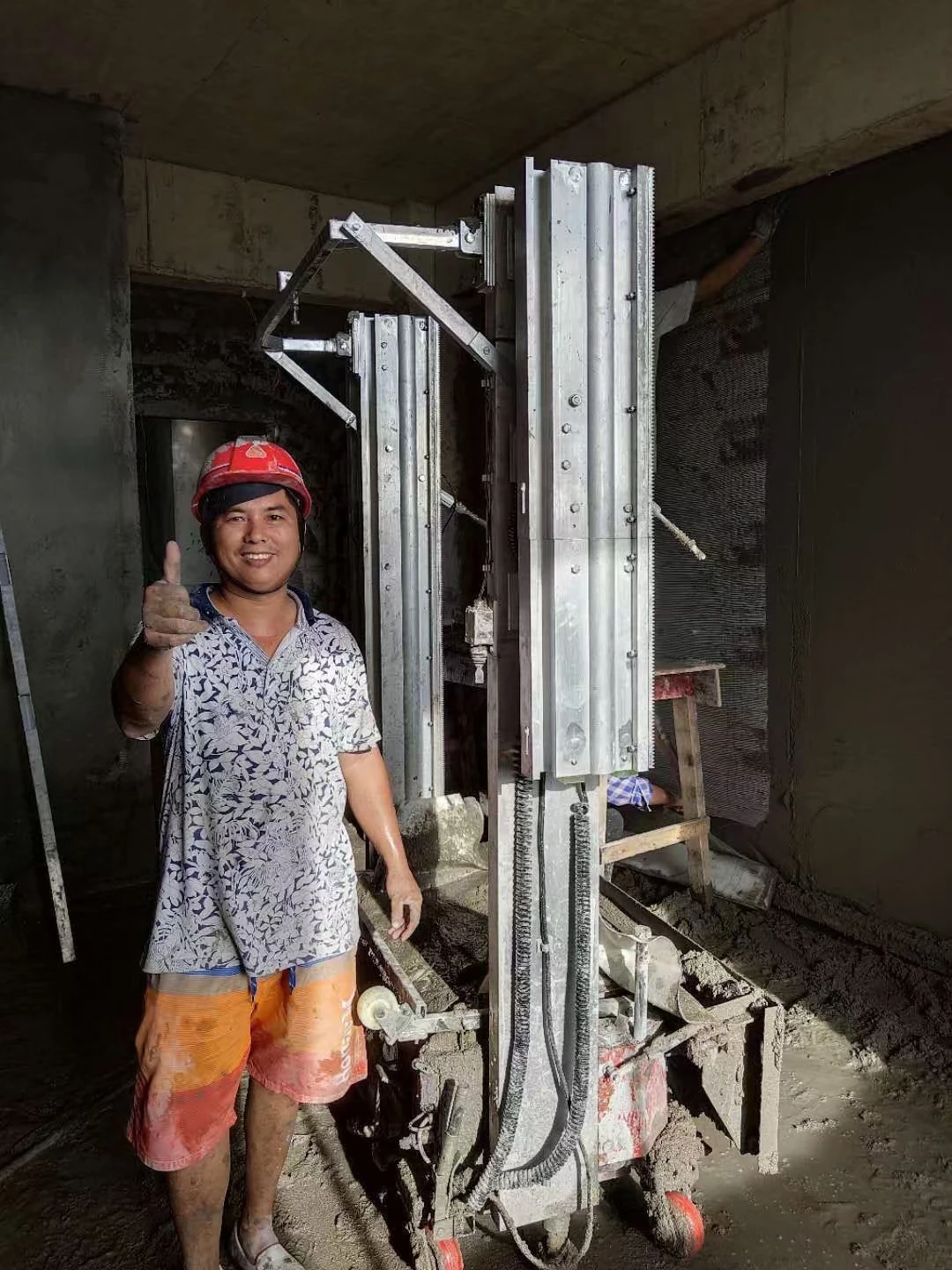 automatic plastering machine for wall cement concrete pump 2024