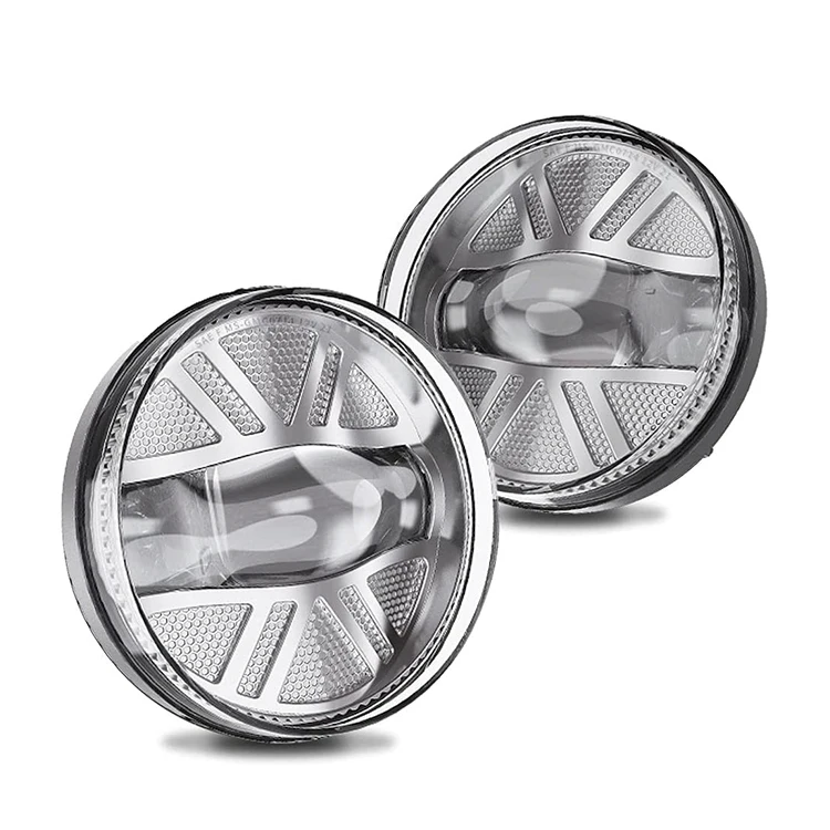 Hot sell approved car led lamp fog light 6500k white adjustable plug and play 24v round 24w led fog lights