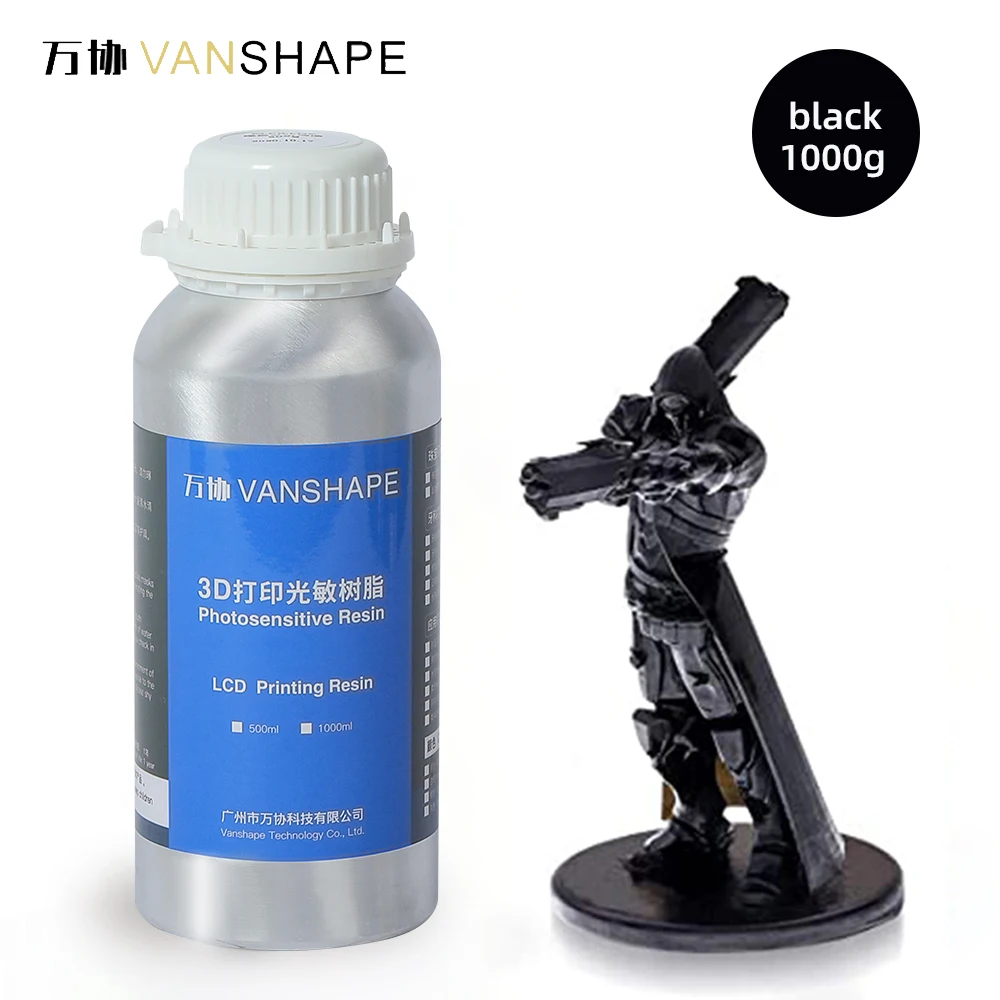 Vanshape UV Hard Resin For LCD 3D Printer High Hardness Clear UV Curing Resin For Figures