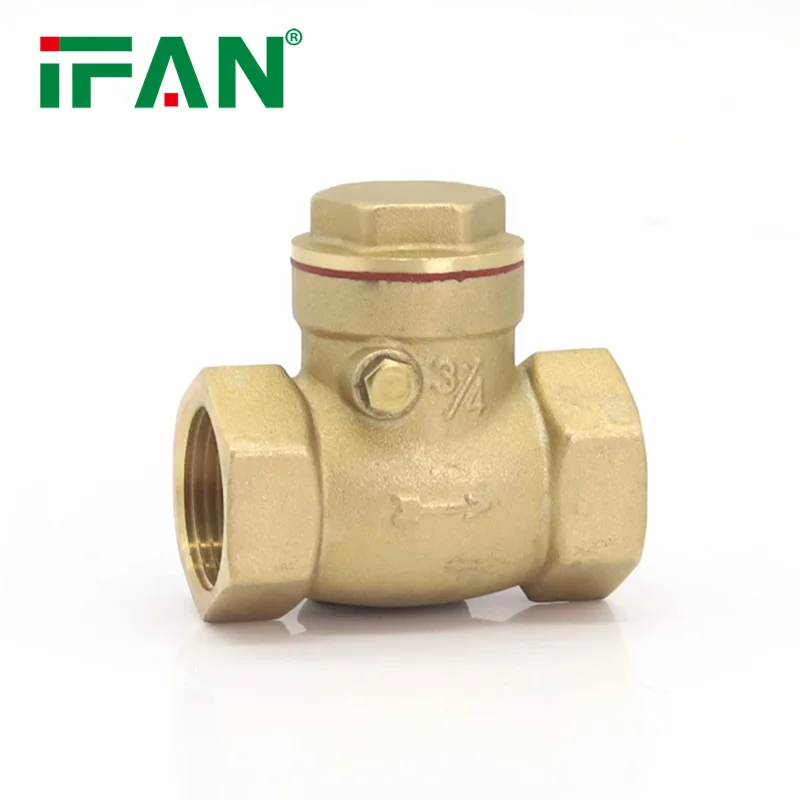 IFAN High Pressure Brass Swing Check Valve 1 inch Non Return Check Valve Prevent Backflow Brass Check Valve