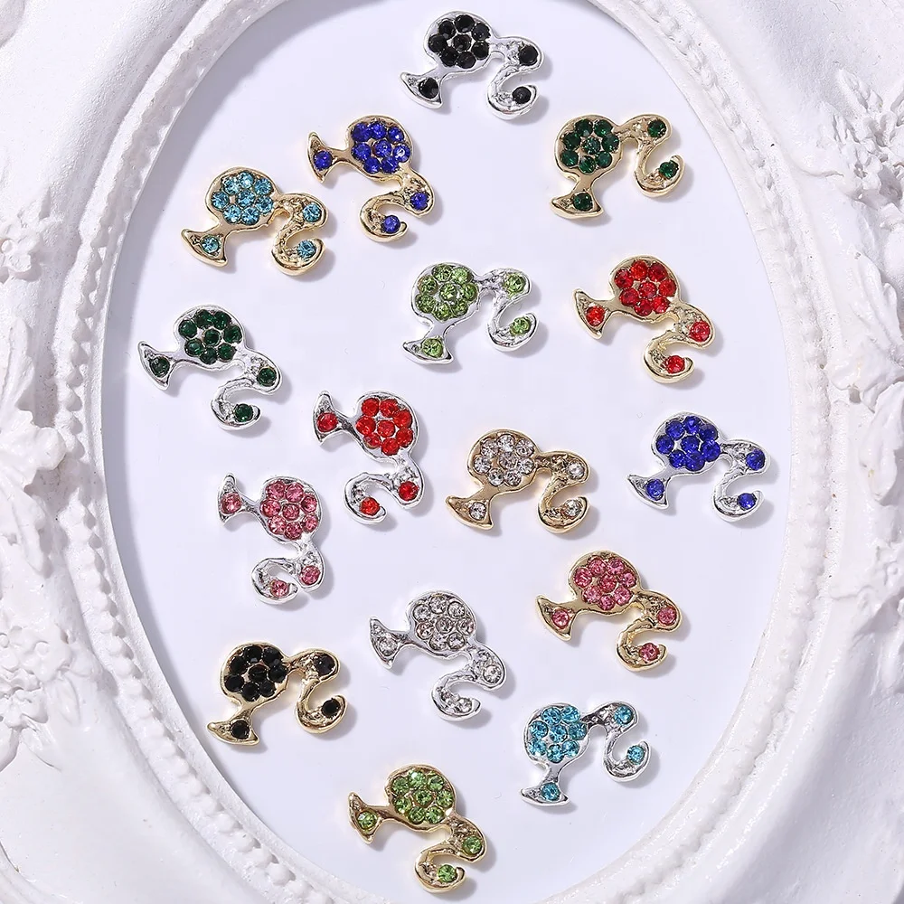 Barbie Girl Icon Symbol Charms 3D cute girl head Alloy Nail Diamonds Charms for Acrylic Nails Art Decorations Supply