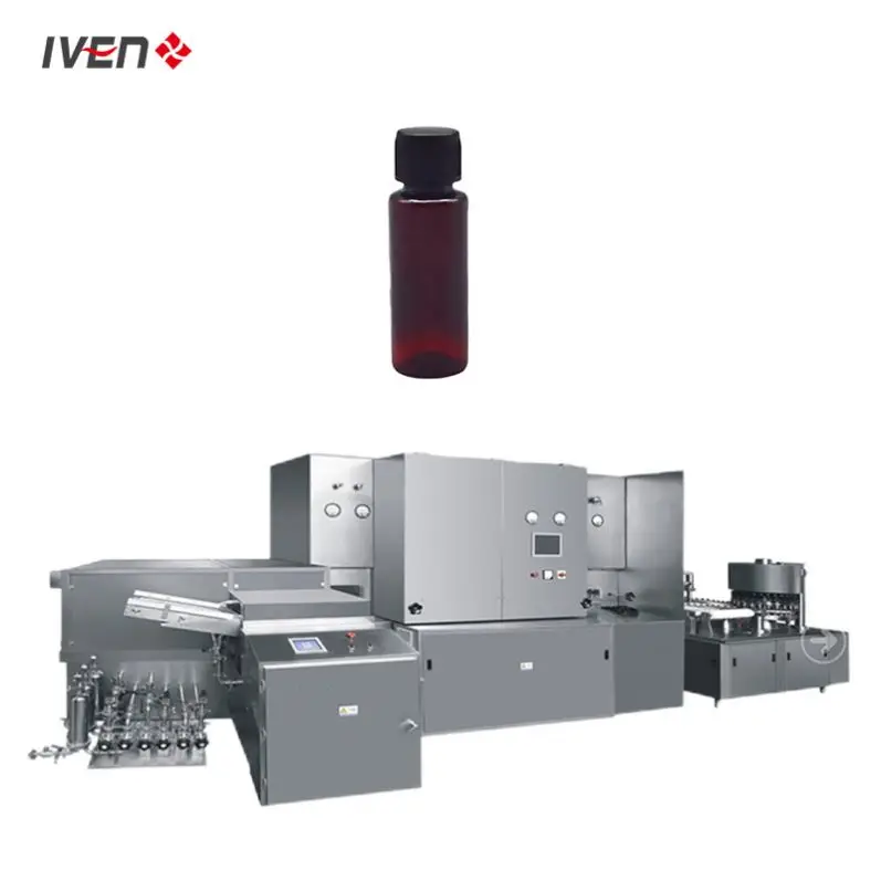 Syrup Bottle Filling And Washing Line For Vitamin Syrup				 Purge Rinse System