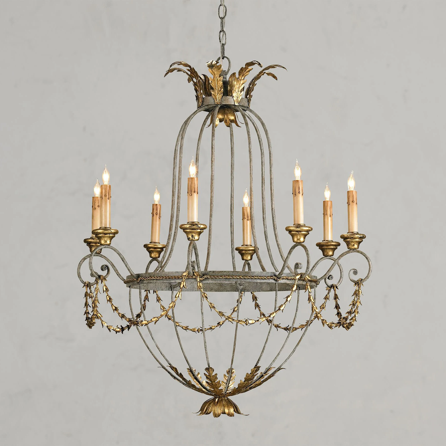 American country candle chandeliers lights living room dining room French bedroom villa clothing store gold loft lamps