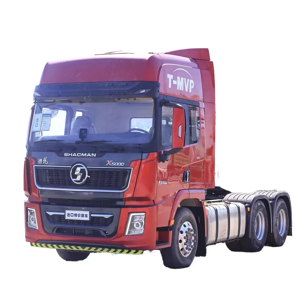 Enamel Red (Metallic Paint) X5000 Extended High Roof Cab with Roof Side Deflector Cummins Engine Port Transport Vehicle