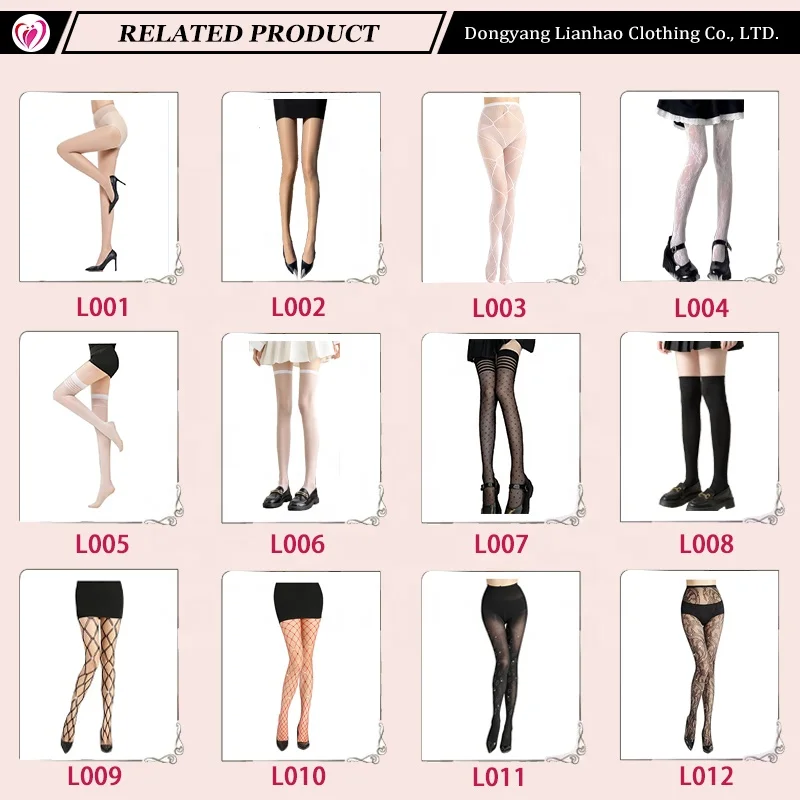 LH OEM customization 360 Digital Printed socks Custom Printed Lolita tights Seamless hosiery logo printed lace socks